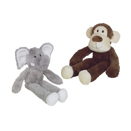 Jouet chien peluche Elephant Safari gris 41cm