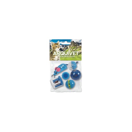 Kit 6 Jouets Bleus Chat