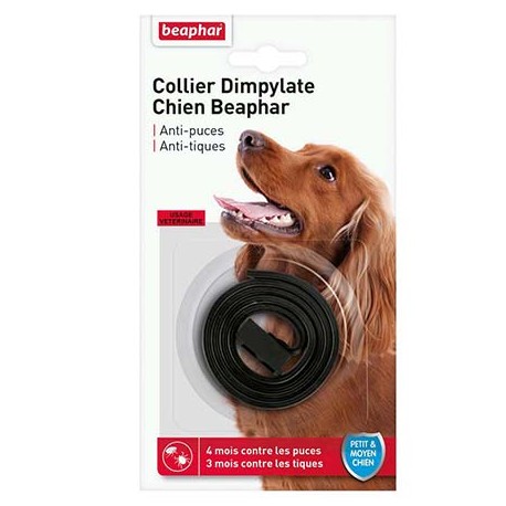 Collier Antiparasitaire au Dimpylate Pour Chien