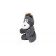 Jouet Chien Peluche Ane Gris 40cm 