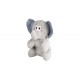 Jouet Chien Peluche Elephant Gris 38cm 