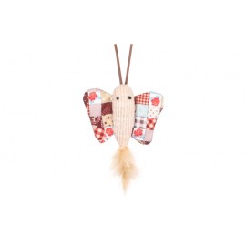 Jouet Chat Vinta Papillon + Plume 13cm