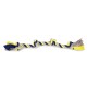 Corde Coton 4 Noeuds Bleu-Jaune 260g 58cm 