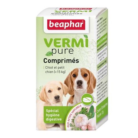 Vermi Pure Comprimés Aux Plantes Chiot et Petit Chien 