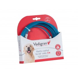 Cable d'attache Gainée Plastique Bleu 6M