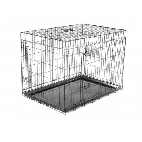 CAGE MÉTALLIQUE PLIABLE CLASSIC NOIR 109X71X79CM