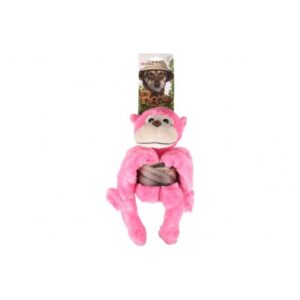 Peluche Singe Avec Corde Rose