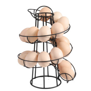Porte-œufs spiralé avec système roulant FIFO