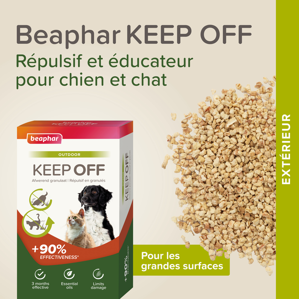 KEEP OFF Répulsif en granulés OUTDOOR pour chiens et chats - 2x200 g – Image 3