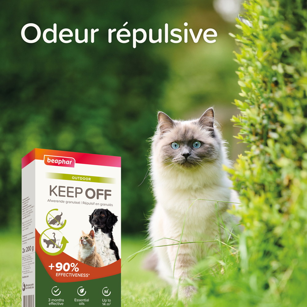 KEEP OFF Répulsif en granulés OUTDOOR pour chiens et chats - 2x200 g – Image 9