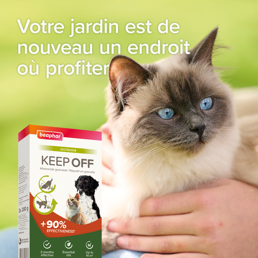 KEEP OFF Répulsif en granulés OUTDOOR pour chiens et chats - 2x200 g – Image 5